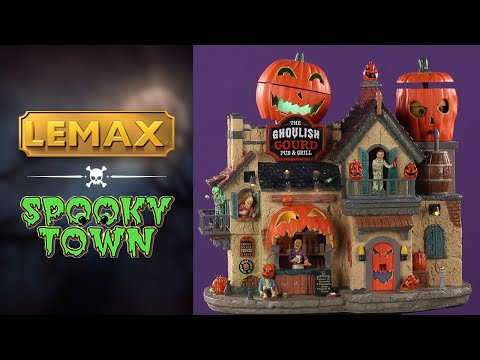 LEMAX The Ghoulish Gourd Pub & Grill, with 4.5V Adaptor #05602
